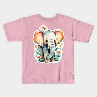Adorable Baby Elephant: Cute and Charming Kids T-Shirt